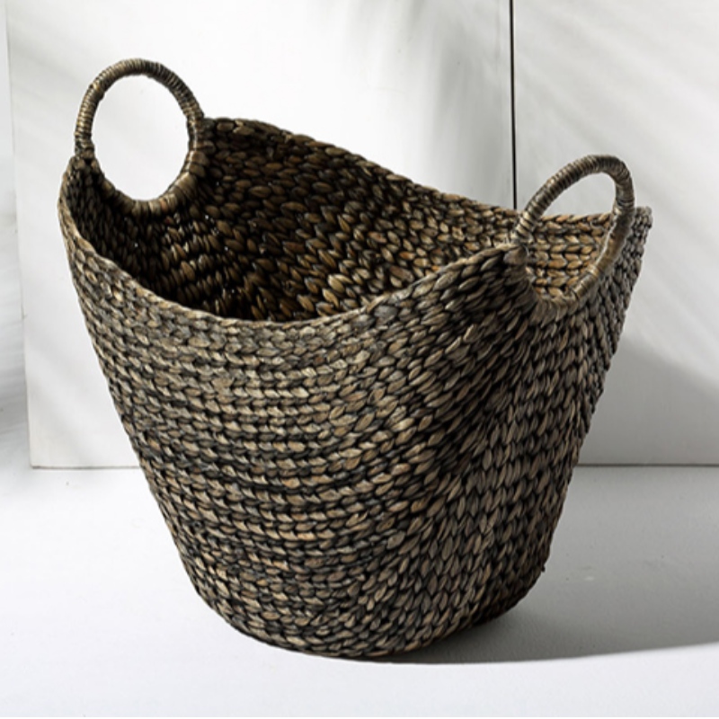 Black Water Hyacinth Basket