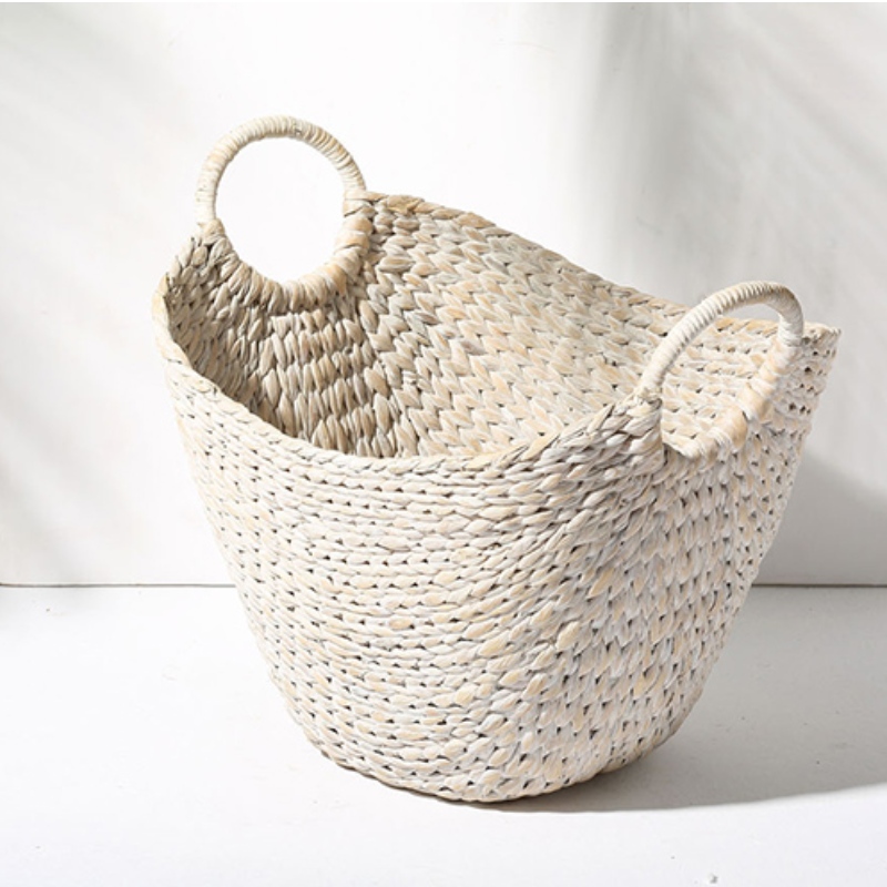 White Water Hyacinth Basket